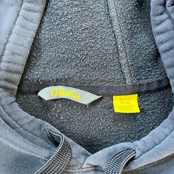 Cabela’s Hoodie Men’s Medium Pullover Outdoor Hunting Camping Sweatshirt Gray - Picture 3 of 6